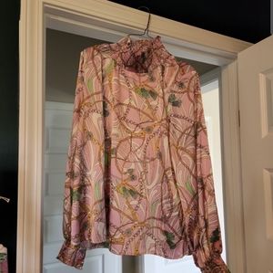 Shein Curve 1 XL pink blouse